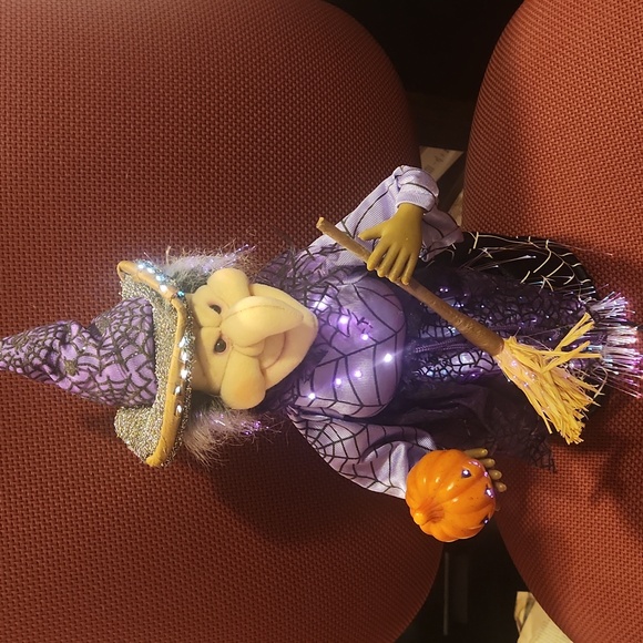 Fiber Optic 17" Halloween Witch Works - Picture 1 of 8